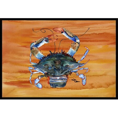 Carolines Treasures 8144-MAT Crab Indoor Or Outdoor Mat - 18 X 27 In.